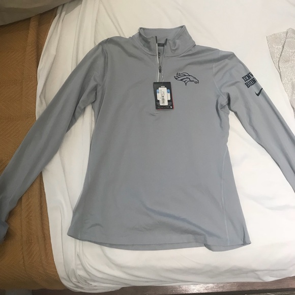 Nike Tops - Denver Broncos Nike Quarter ZIP